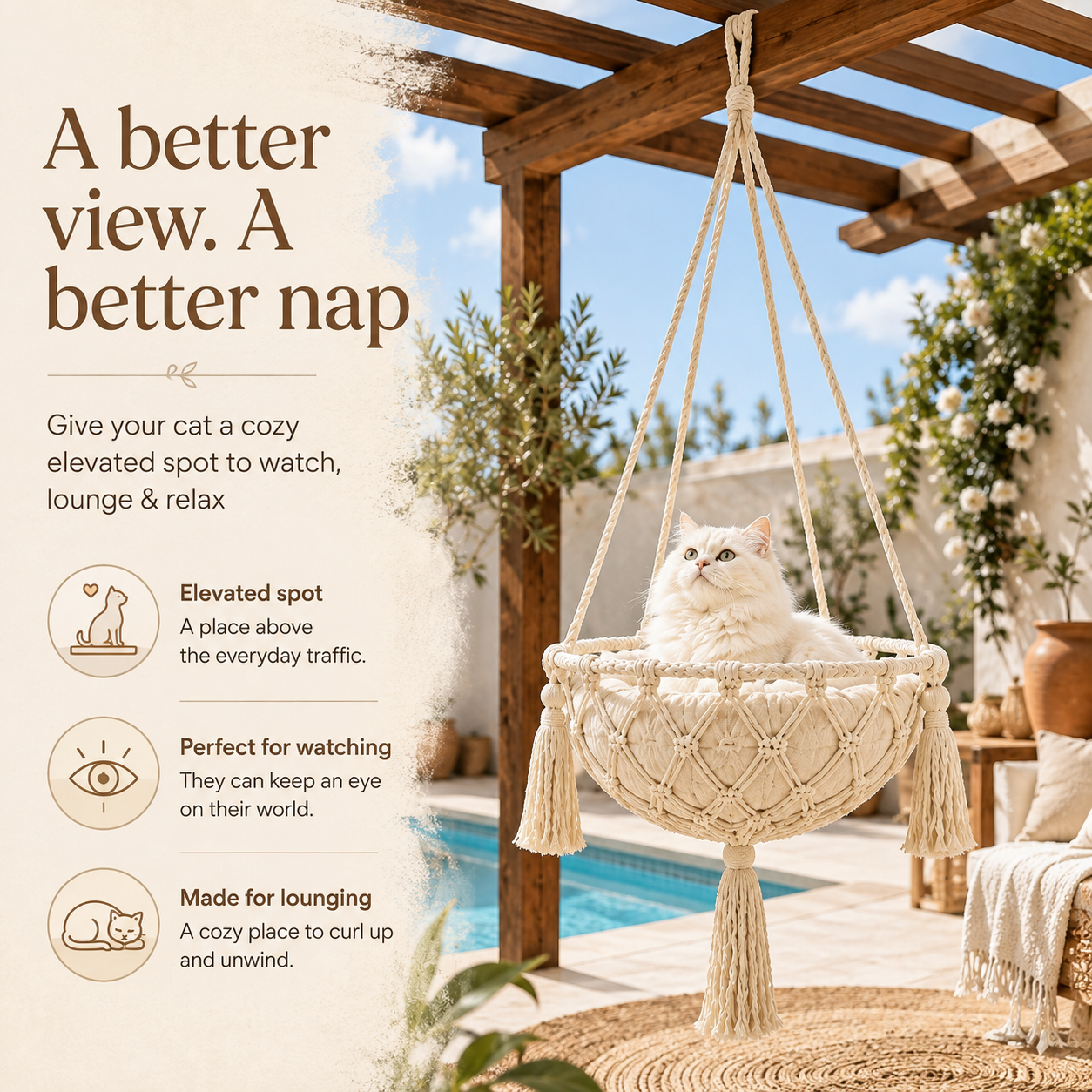 SkyNest – Hanging Cat Bed