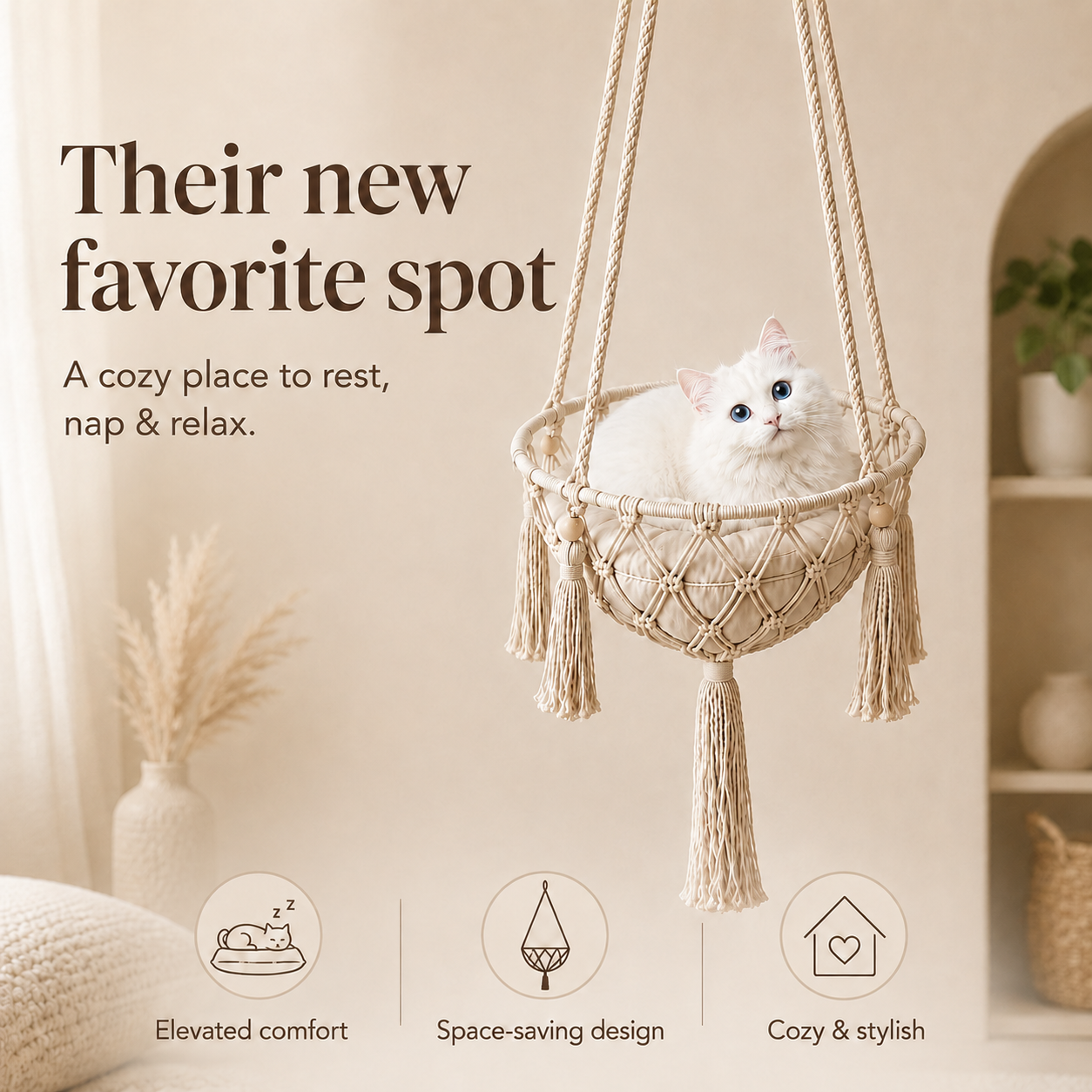 SkyNest – Hanging Cat Bed