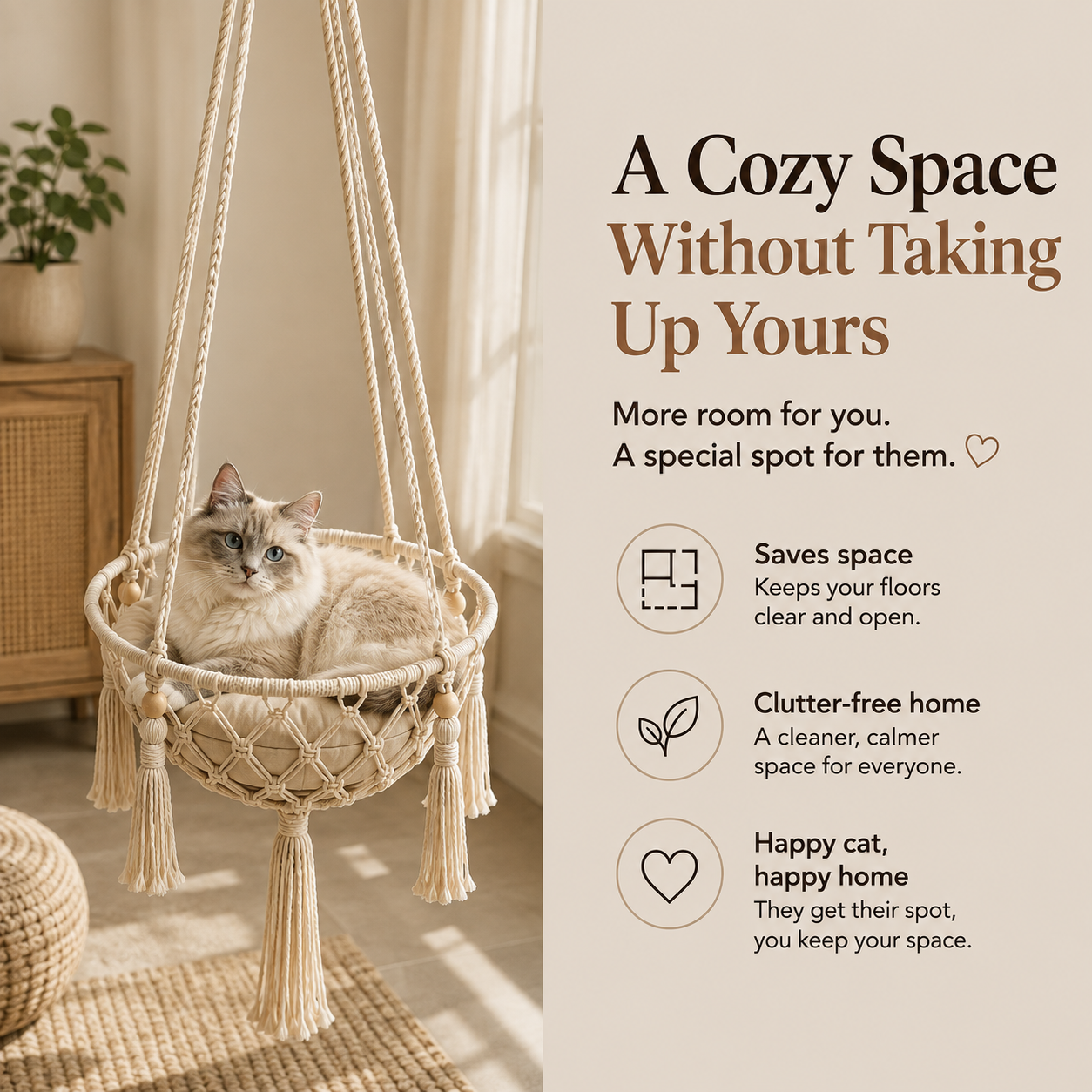 SkyNest – Hanging Cat Bed